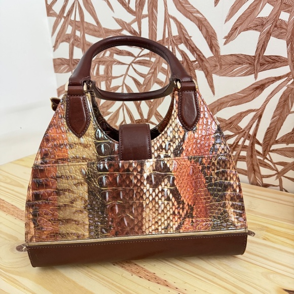 Brahmin Adrian Satchel in Pecan Melbourne - Picture 4 of 7